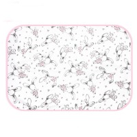 嬰兒純棉隔尿墊 (粉色小白兔) (S) (50x70cm)